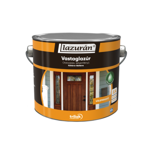 LAZURÁN VASTAGLAZÚR 2,5L            FEHÉR,SELYEMF.,OLDÓSZ. (R:223300)