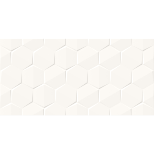 CERSANIT ALTERIO FALI CSEMPE 29,8X59,8CM 1,25M2/CSOMAG STRUKTURÁLT HEXAGON FEHÉR