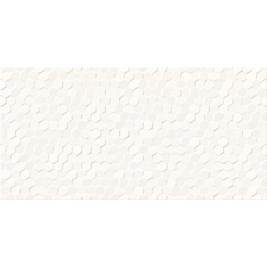 CERSANIT ALTERIO FALI CSEMPE 29,8X59,8CM 1,25M2/CSOMAG STRUKTURÁLT KICSI HEXAGON FEHÉR