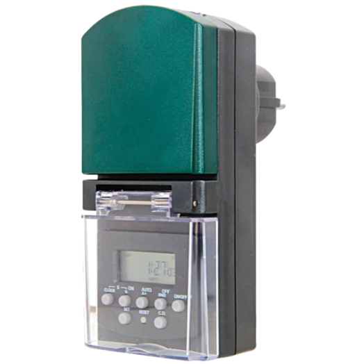 IDŐKAPCSOLÓ DIGITÁLIS HETI IP44     KÜLTÉRI,MAX.14 PROGRAM/HÉT (252240)
