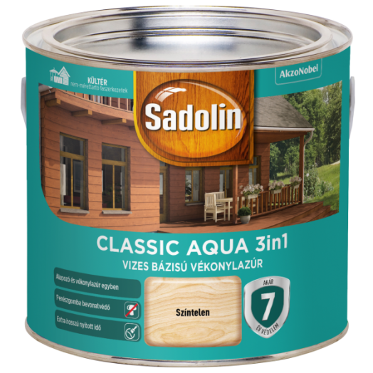 SADOLIN CLASSIC AQUA SZÍNTELEN 2,5 L