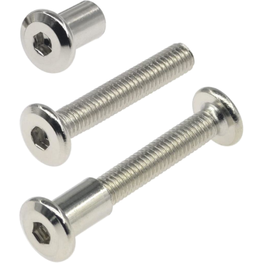 BÚTORÖSSZEKÖTŐ CSAVAR 6X30MM        NIKKEL BEVONATTAL, SB-2