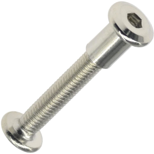BÚTORÖSSZEKÖTŐ CSAVAR 6X40MM        NIKKEL BEVONATTAL, SB-2