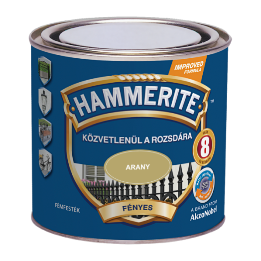 HAMMERITE MAX ARANY 250ML FÉNYES