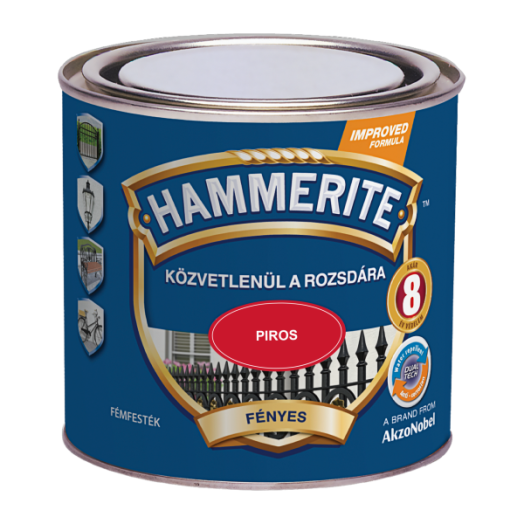 HAMMERITE MAX PIROS 250ML FÉNYES