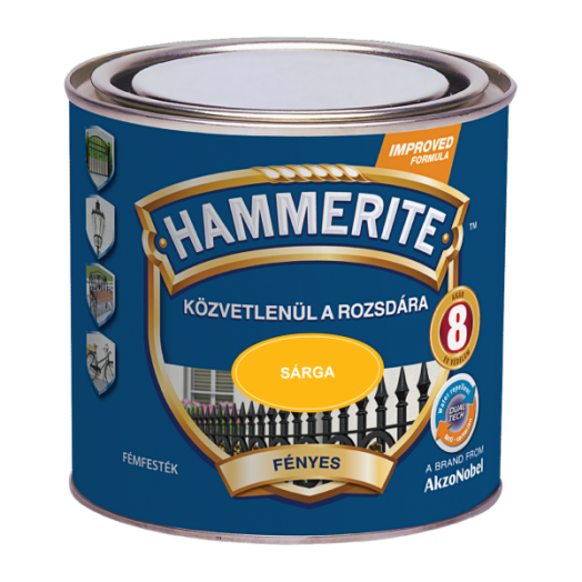 HAMMERITE MAX SÁRGA 250ML FÉNYES