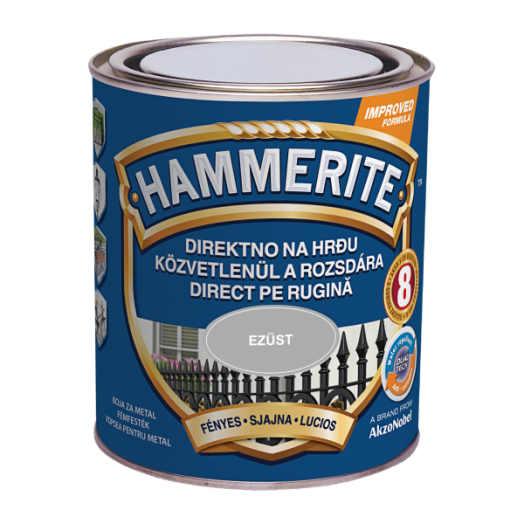 HAMMERITE MAX EZÜST 750ML FÉNYES