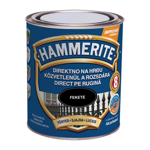 HAMMERITE MAX FEKETE 750ML FÉNYES