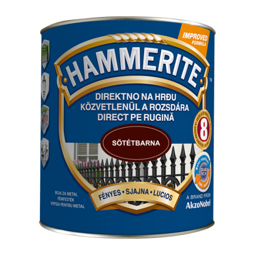 HAMMERITE MAX SÖTÉTBARNA 2,5L FÉNYES