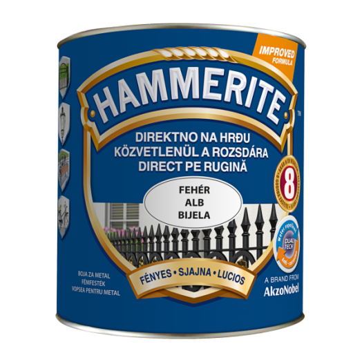 HAMMERITE MAX FEHÉR 2,5L FÉNYES