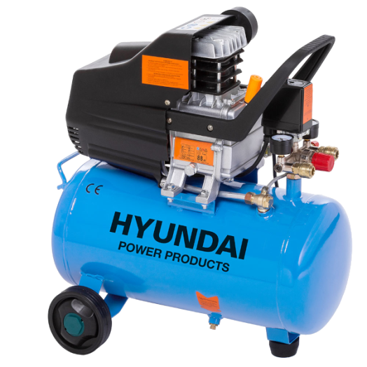 LÉGKOMPRESSZOR 24L 1,5KW 8BAR       HYUNDAI OLAJOS               *KONT*