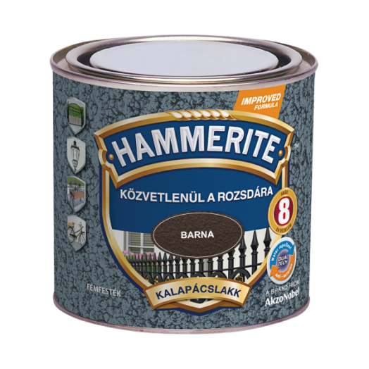 HAMMERITE MAX KALAPÁCSLAKK 250 ML   BARNA                   HHAMAX025BR