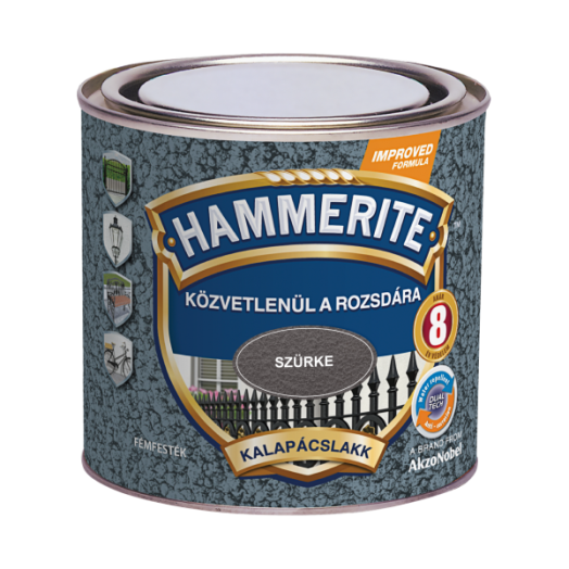 HAMMERITE MAX KALAPÁCSLAKK 250 ML   SZÜRKE                  HHAMAX025GR