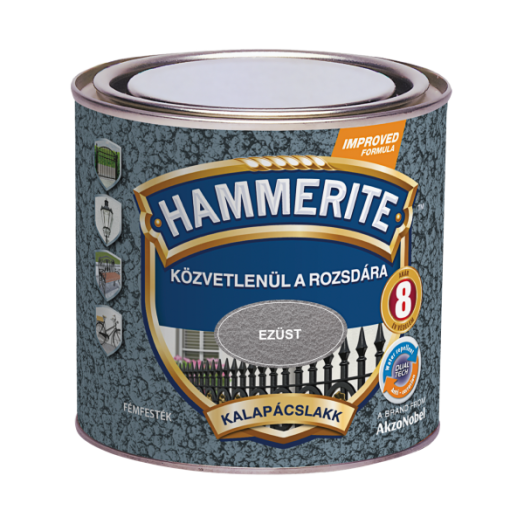 HAMMERITE MAX KALAPÁCSLAKK 250 ML   EZÜST                   HHAMAX025SO