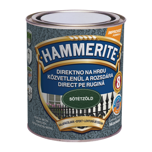 HAMMERITE MAX KALAPÁCSLAKK 750 ML   SÖTÉTZÖLD               HHAMAX075DG
