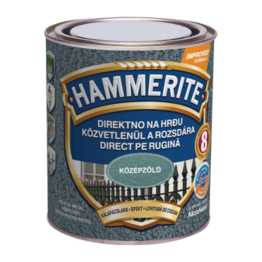 HAMMERITE MAX KALAPÁCSLAKK 750 ML   KÖZÉPZÖLD               HHAMAX075MG