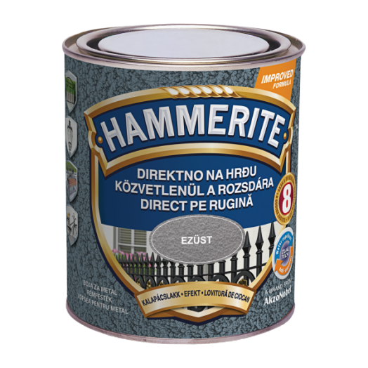 HAMMERITE MAX KALAPÁCSLAKK 750 ML   EZÜST                   HHAMAX075SG