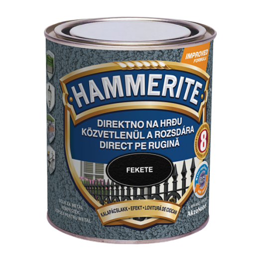 HAMMERITE MAX KALAPÁCSLAKK 750 ML   FEKETE                  HHAMAX075SW