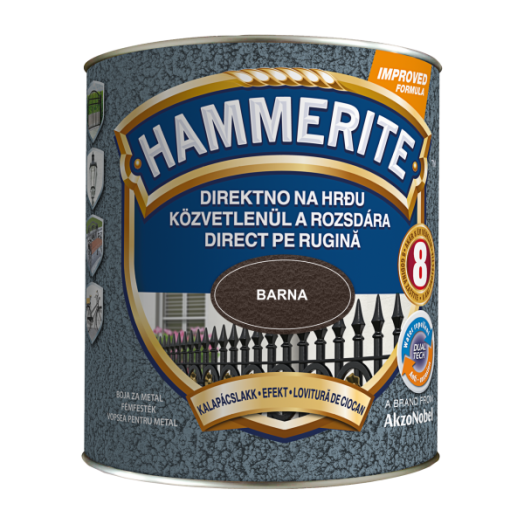 HAMMERITE MAX KALAPÁCSLAKK 2,5 L    BARNA                   HHAMAX250BR