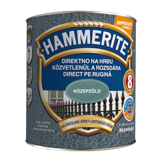 HAMMERITE MAX KALAPÁCSLAKK 2,5 L    KÖZÉPZÖLD               HHAMAX250MG