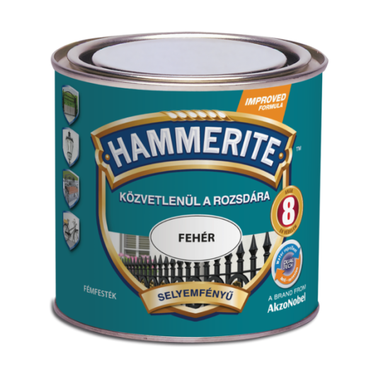 HAMMERITE MAX SZATÉN 250 ML         FEHÉR                   HSAMAX025WE