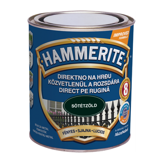 HAMMERITE MAX SÖTÉTZÖLD 250ML FÉNYES