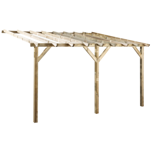 PERGOLA ETRETA 300X400X252CM OSZLOPOK:9X9CM 3DB