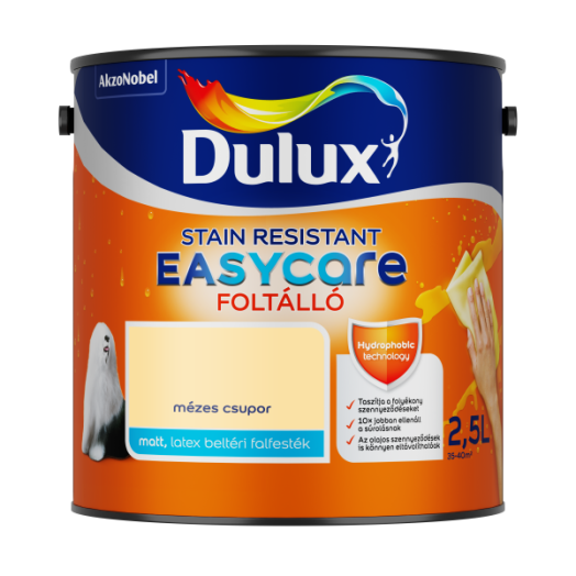DULUX EASYCARE 2,5L MÉZES CSUPOR    DISZPERZIÓS FALFESTÉK