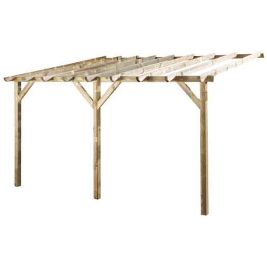 PERGOLA ETRETA 300X400X252CM OSZLOPOK:9X9CM 3DB