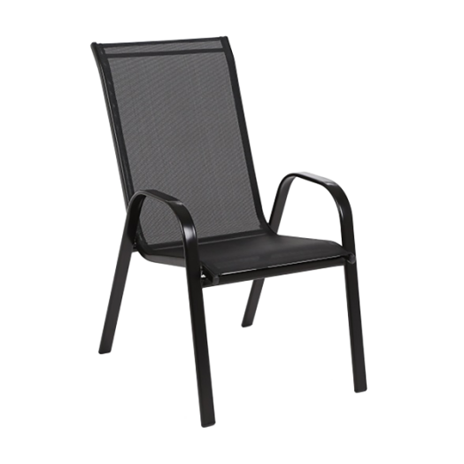 PRAKTIKER KERTI SZÉK 55X71X96CM FÉMVÁZAS MAGASTÁMLÁS EGYMÁSRA RAKHATÓ