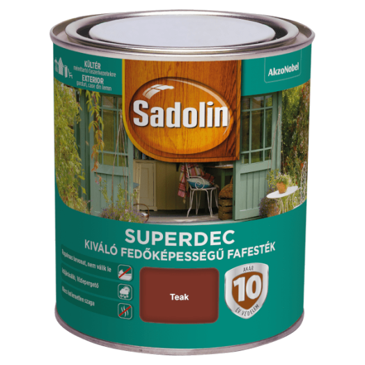 SADOLIN SUPERDEC FAVÉDŐ FESTÉK      TEAK 0,75 L