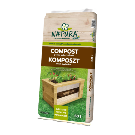 NATURA KOMPOSZT EMELT ÁGYÁSOKRA 50L