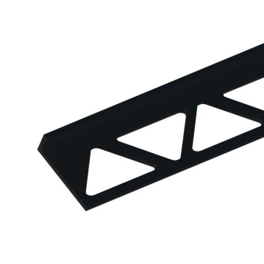 PROFILPLAST SZÖGLETES CSEMPEÉLVÉDŐ, ALUMÍNIUM, 8MMX2,5M, MATT, FEKETE