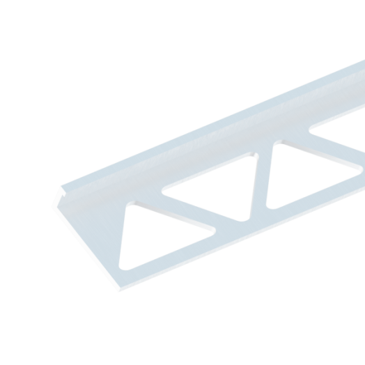 PROFILPLAST SZÖGLETES CSEMPEÉLVÉDŐ, ALUMÍNIUM, 10MMX2,5M, MATT, FEHÉR