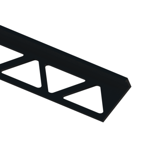 PROFILPLAST SZÖGLETES CSEMPEÉLVÉDŐ, ALUMÍNIUM, 10MMX2,5M, MATT, FEKETE