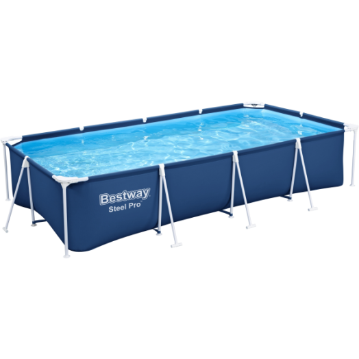 BESTWAY FÉMVÁZAS MEDENCE SZETT FLORIDA SZÖGLETES 400X211X81CM