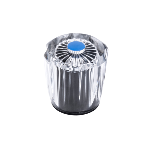 KRISTÁLY FOGANTYÚ 3/8" KÉK PATTINTÓS