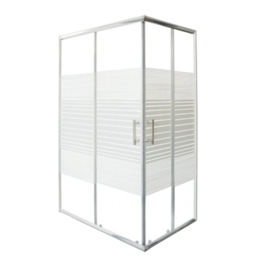 ZUHANYKABIN 80X120X185CM SZÖGLETES
