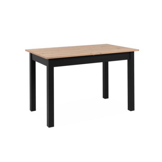 COBURG 120 ÉTKEZŐASZTAL KIHÚZHATÓ 120-160X76,5X70CM ARTISAN TÖLGY-FEKETE