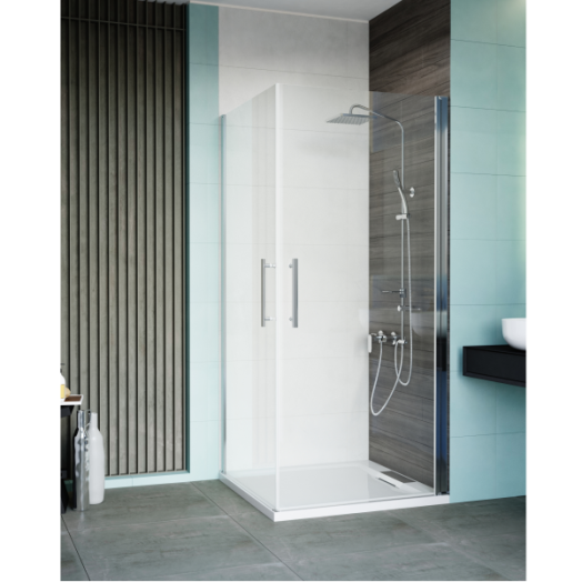 WASSERBURG PAX 11 ZUHANYKABIN 90X90X190 CM, SZÖGLETES, TÁLCA NÉLKÜL