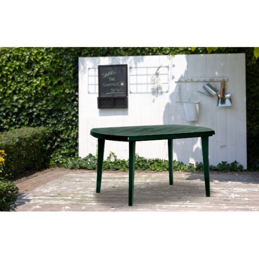 &quot;ELISE&quot; ASZTAL ZÖLD, 137X90X73CM