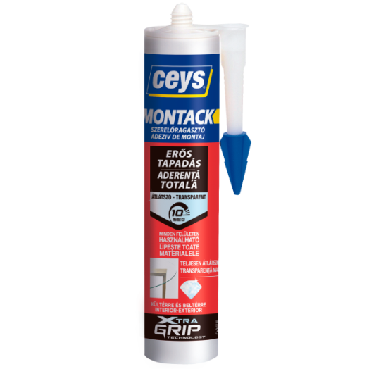 SZERELŐRAGASZTÓ, 300ML,             CEYS MONTACK TRANSPARENT