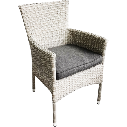 PRAKTIKER KERTI FOTEL PÁRNÁVAL 57X61X87CM, ALUMÍNIUM, RATTAN HATÁSÚ