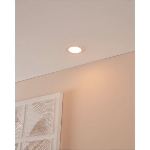 FUEVA5 BEÉPÍTHETŐ LÁMPA LED 5,5W 650LM 3000K ÁTMÉRŐ:11,7CM FEHÉR