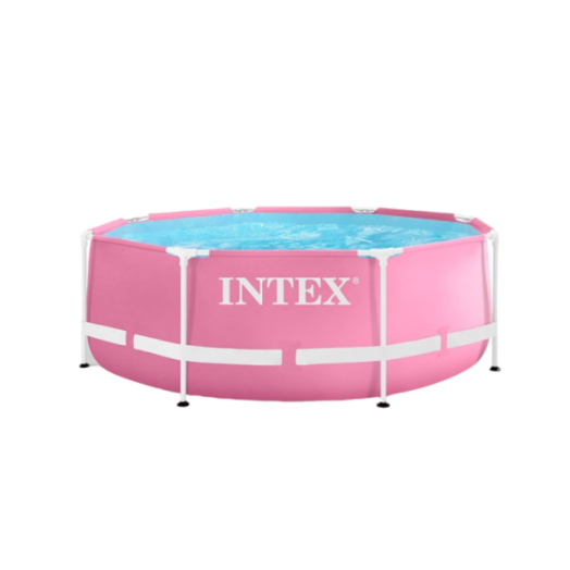 INTEX FÉMVÁZAT MEDENCE SZETT 28292 NP PINK 2,44X76 CM VÍZFORGATÓVAL