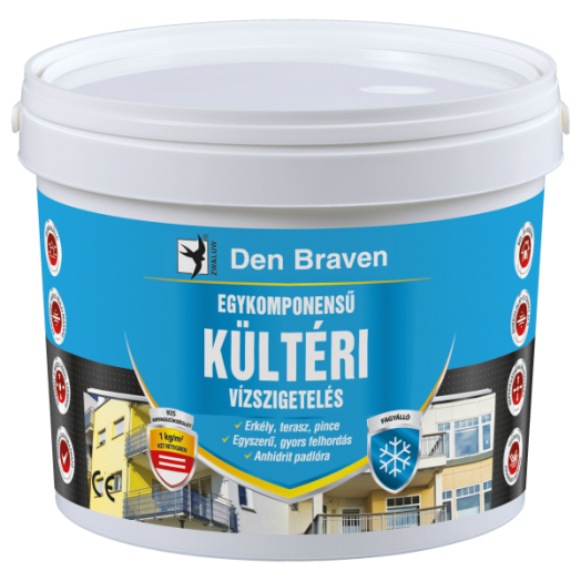 DEN BRAVEN EGYKOMPONENSŰ VÍZSZIGETELÉS 2.5KG KÜLTÉRI