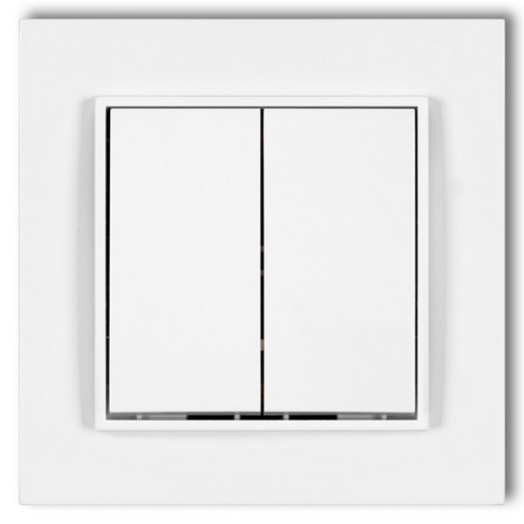 KARLIK MINI CSILLÁRKAPCSOLÓ KERETTEL 10A IP20 FEHÉR