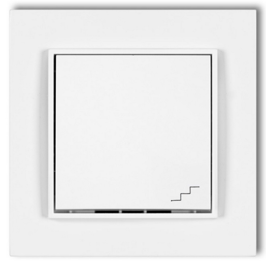 KARLIK MINI VÁLTÓKAPCSOLÓ KERETTEL 10A IP20 FEHÉR