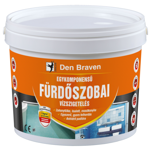 DEN BRAVEN EGYKOMPONENSŰ FÜRDŐSZOBAI VÍZSZIGETELÉS RÉZBARNA 2,5KG RL