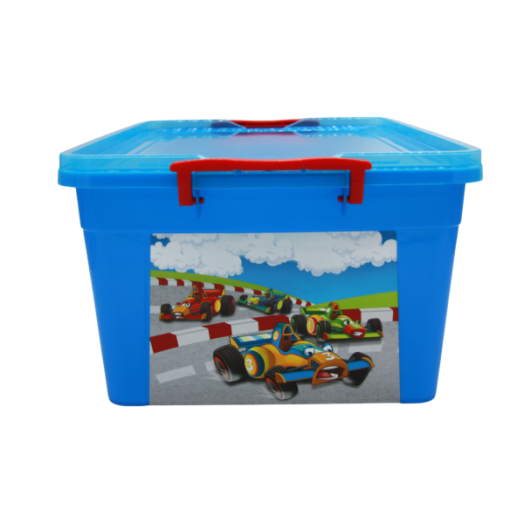 VIJA TÁROLÓDOBOZ DEKOROS 20L MŰANYAG CAR